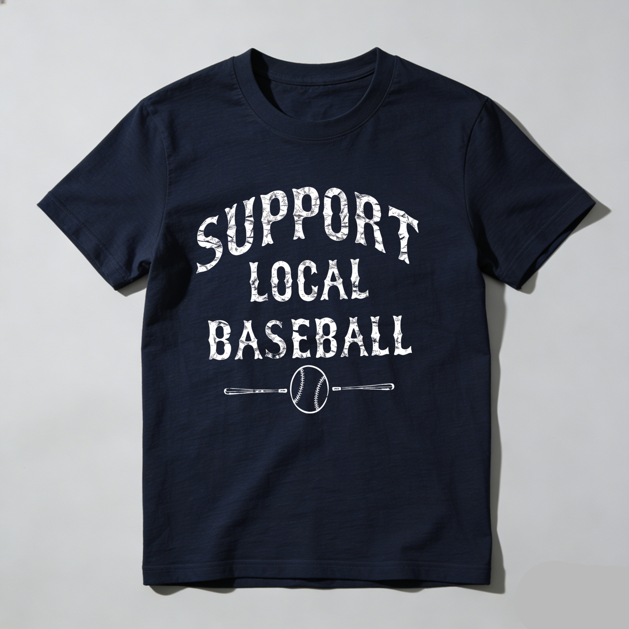 Dorawear™Support Local Baseball Bat And Ball T Shirt