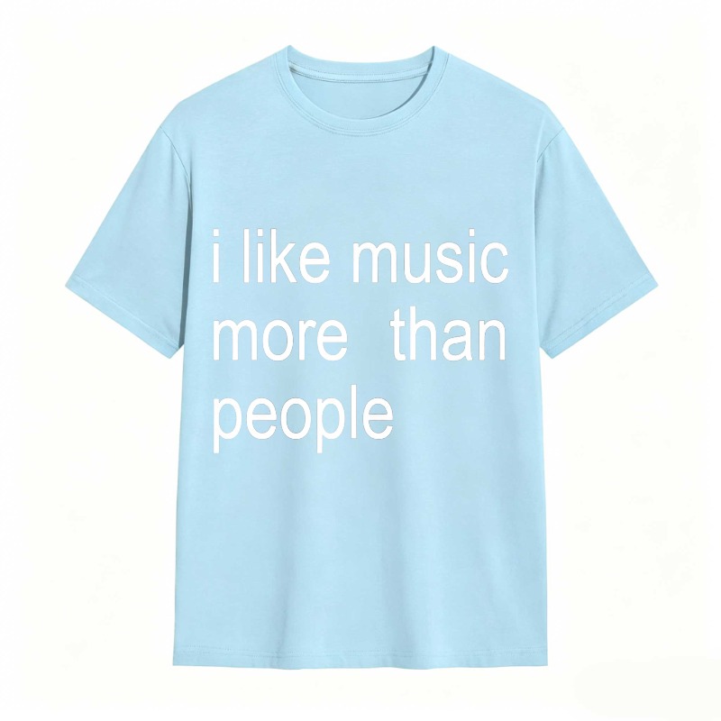 Dorawear™ I Like Music More Than People Unisex Classic T-shirt