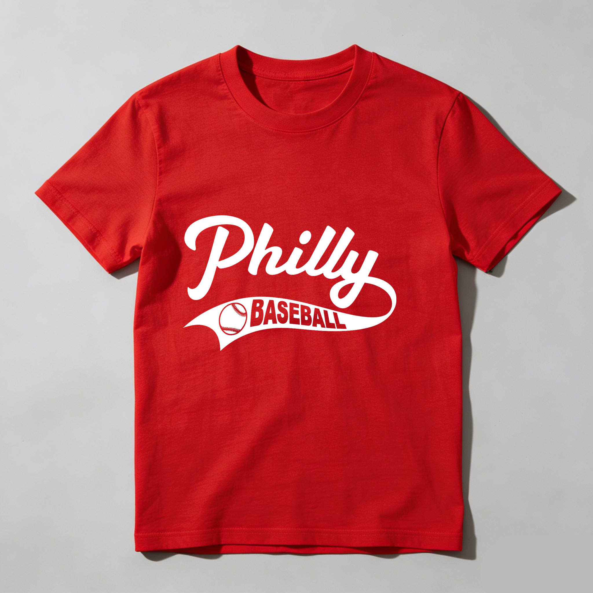 Dorawear™ Philly Baseball Logo Design Print T Shirt