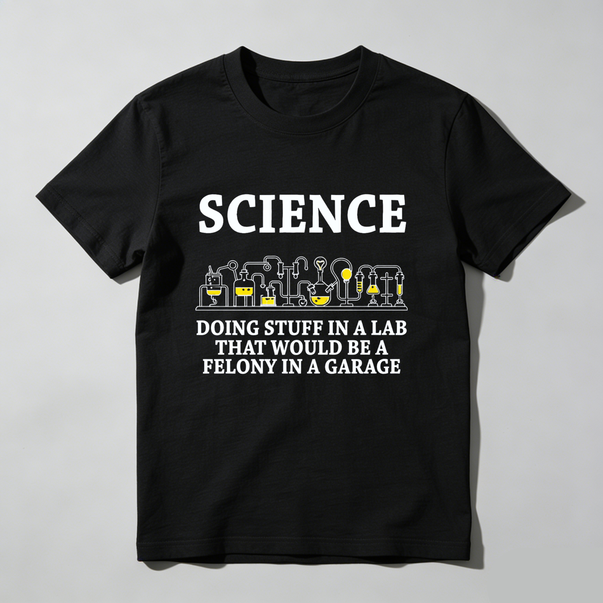 Dorawear™ Science Lab Humor Pure Cotton Short Sleeve T-Shirt-Dorawear