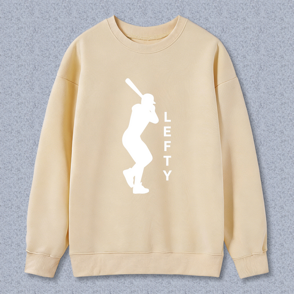 Dorawear™ Baseball Player Lefty Silhouette Unisex Classic Sweatshirt
