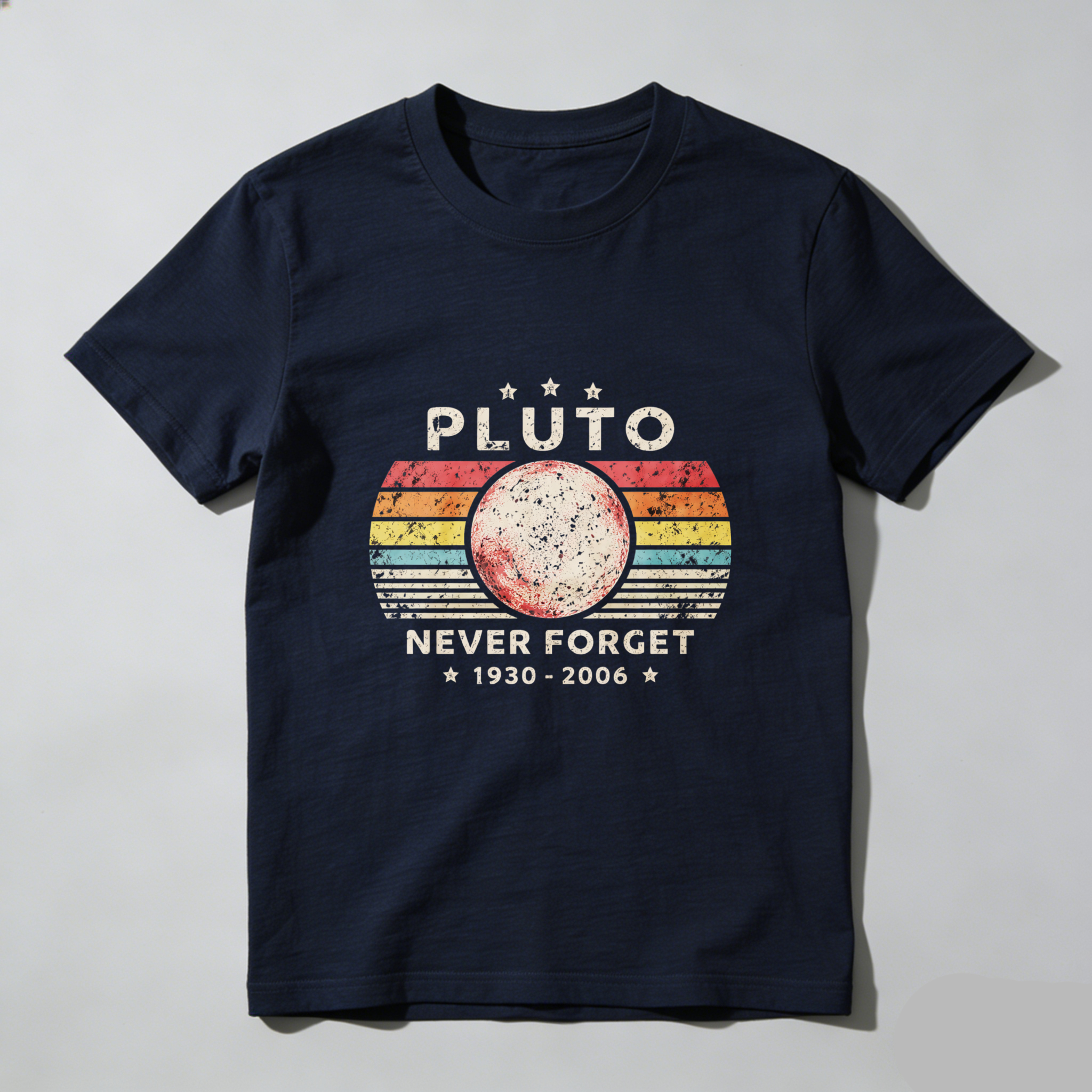 Dorawear™ Pluto Never Forget 1930 2006 Pure Cotton Short Sleeve T Shirt-Dorawear