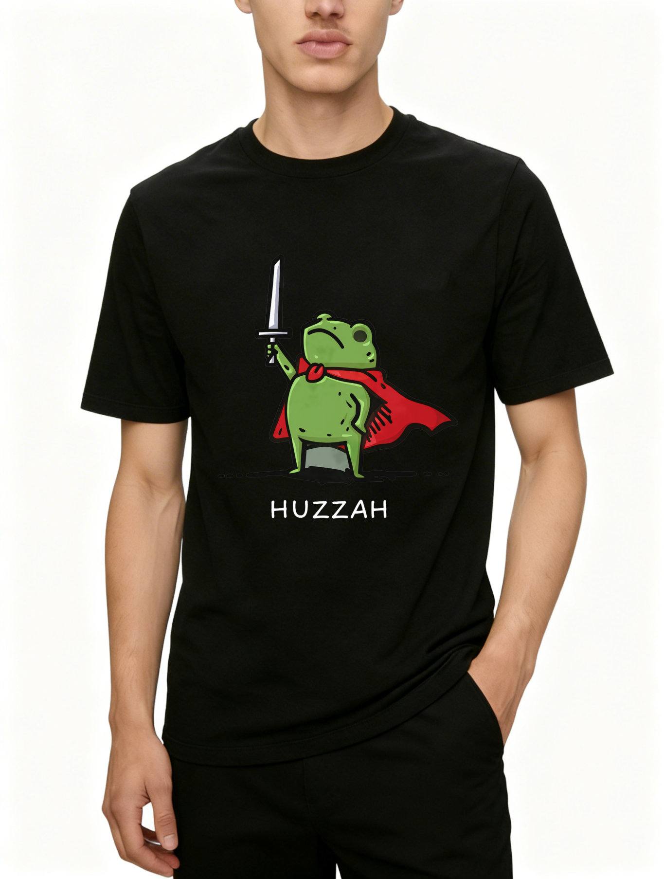 Dorawear™ Frog With Sword And Cape Huzzah T Shirt