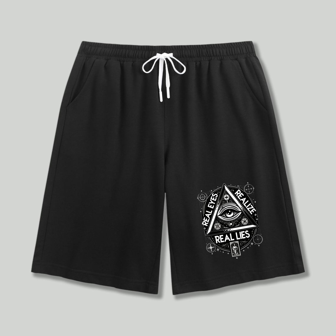 Dorawear™ Eye Symbol Real Eyes Real Lies Shorts-Dorawear