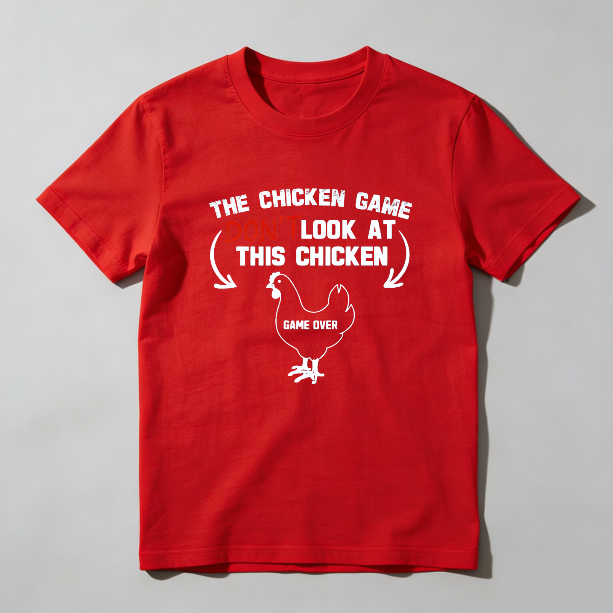 Dorawear™ The Chicken Game Don't Look At This Chickens Pure Cotton Short Sleeve T Shirt-Dorawear