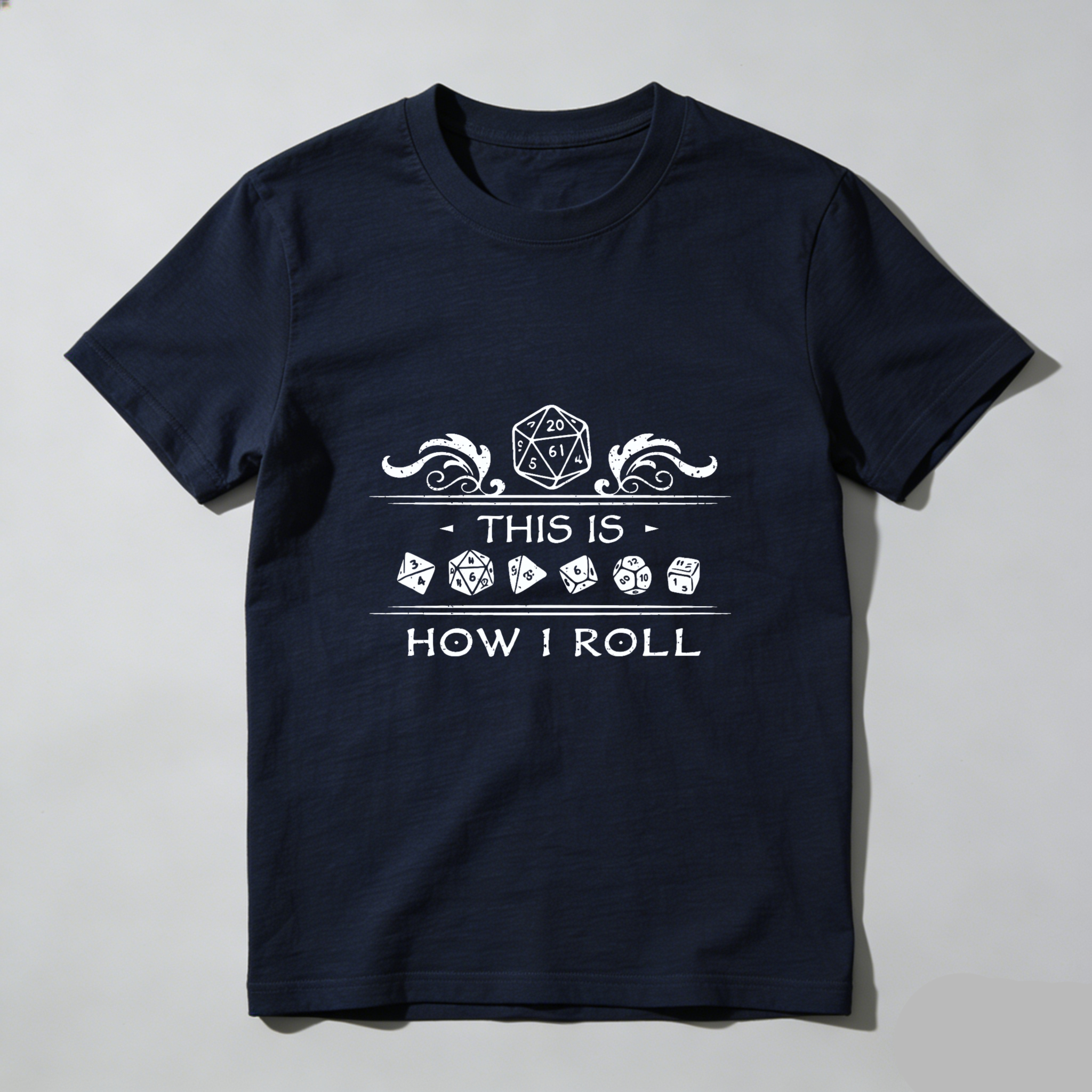 Dorawear™ This Is How I Roll Dice Game Pure Cotton Short Sleeve T Shirt-Dorawear