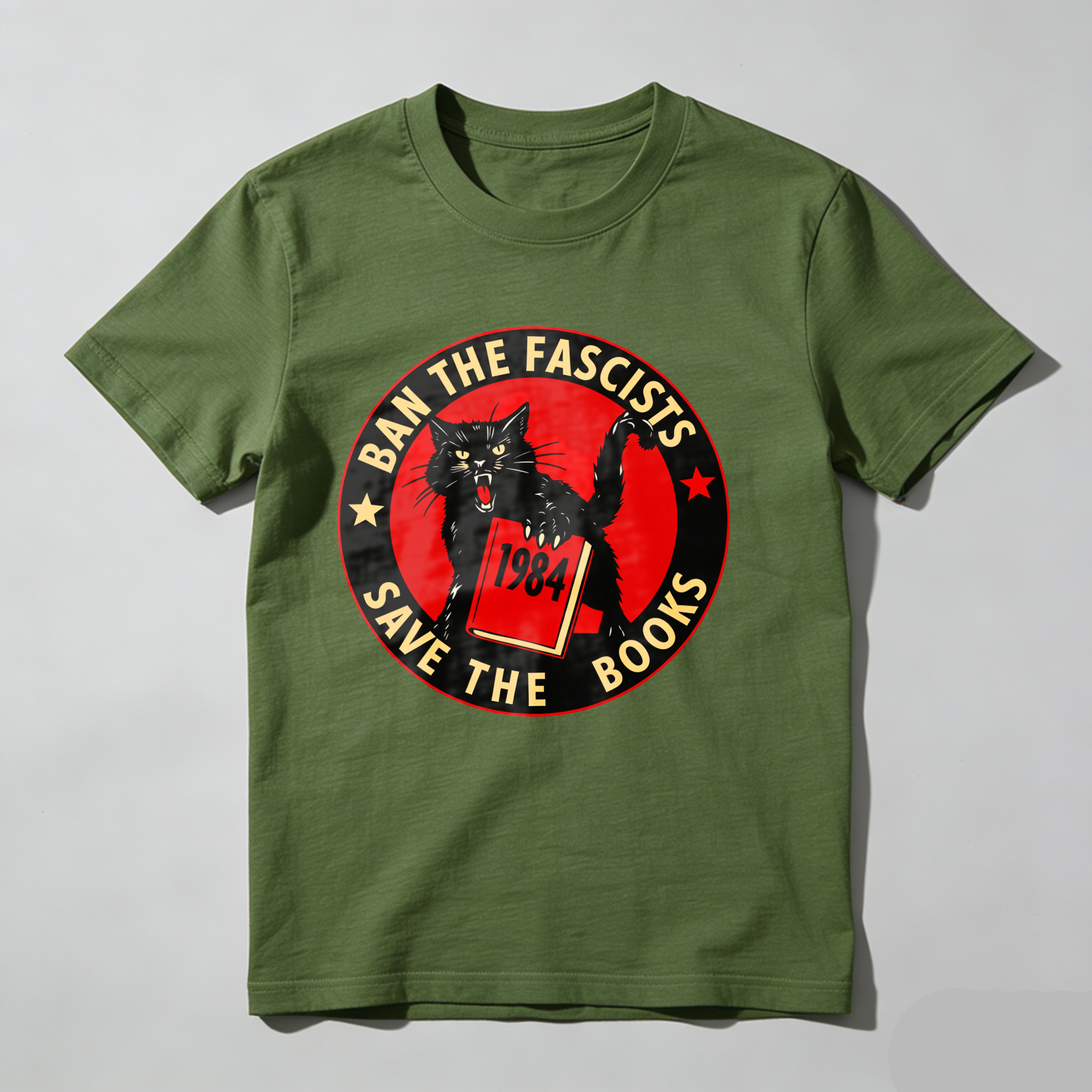 Dorawear Ban The Fascists Save The Books T Shirt