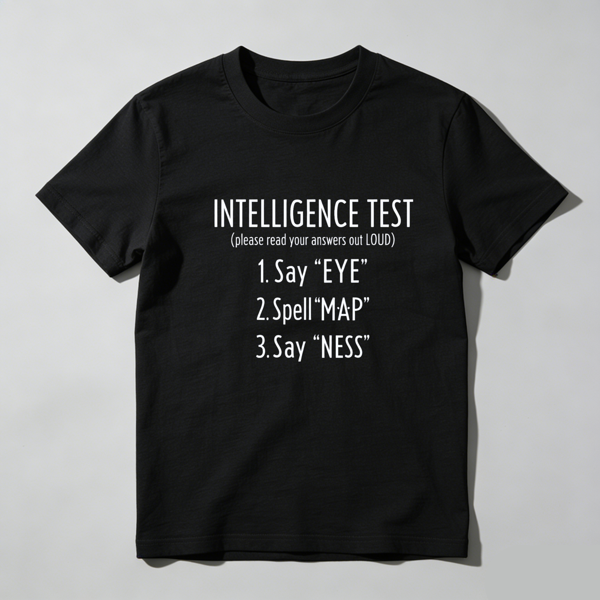 Dorawear Intelligence Test Say Eye Spell Map Say Ness Pure Cotton Short Sleeve T Shirt