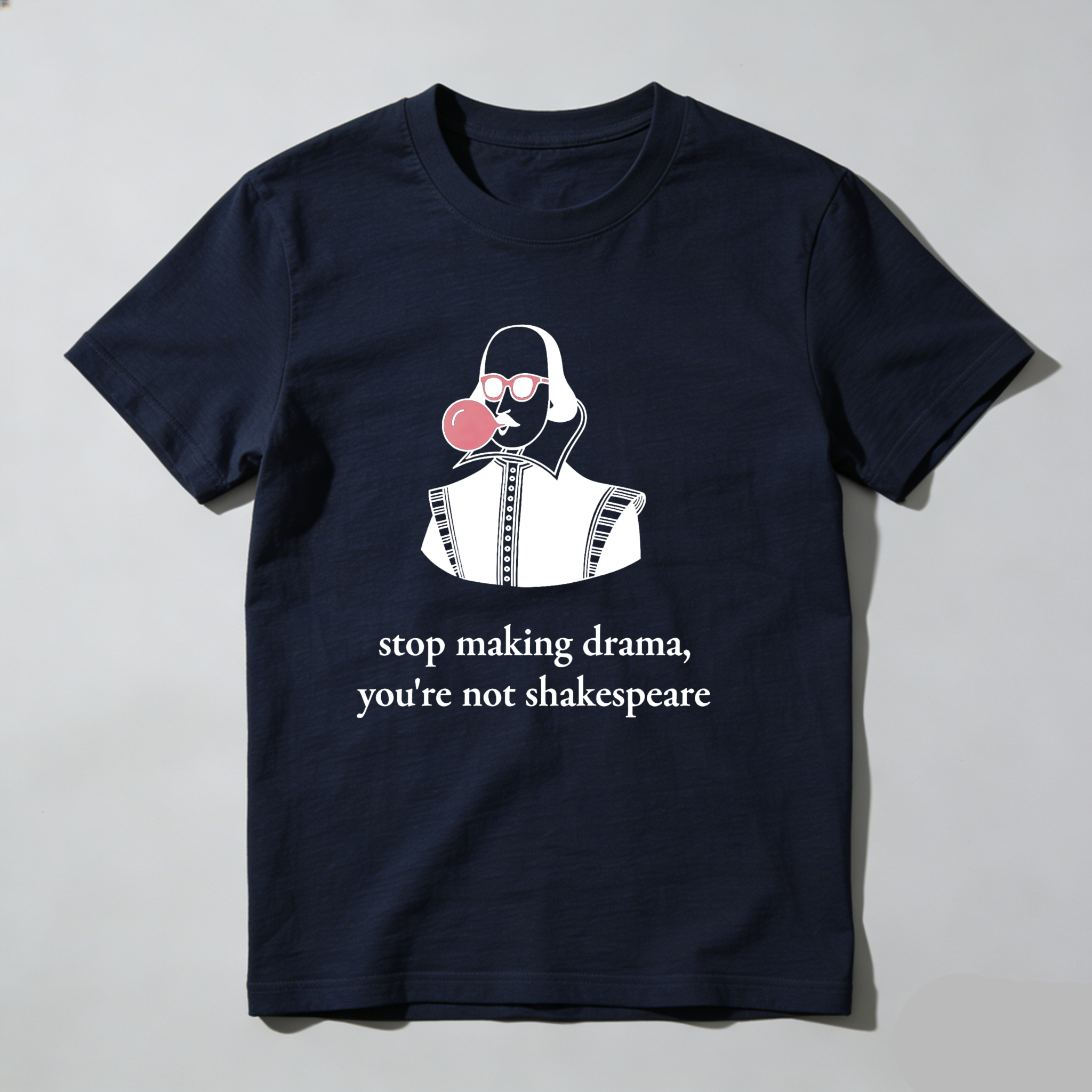 Dorawear™ Shakespeare Blowing Bubblegum With Sunglasses T Shirt