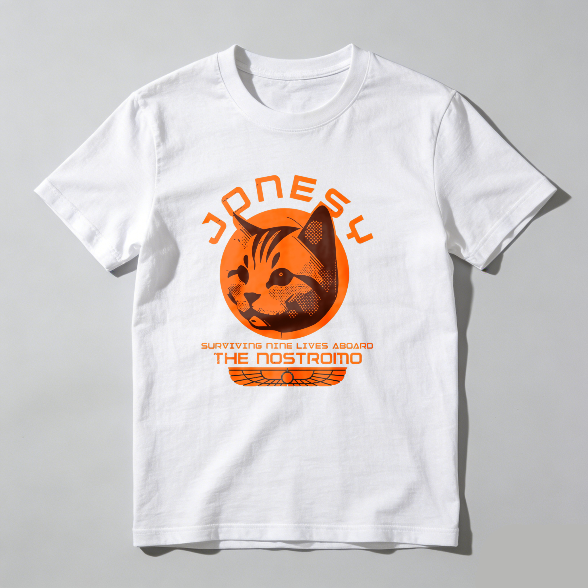 Dorawear™ Jonesy Cat Surviving Nine Lives Aboard The Nostromo T Shirt