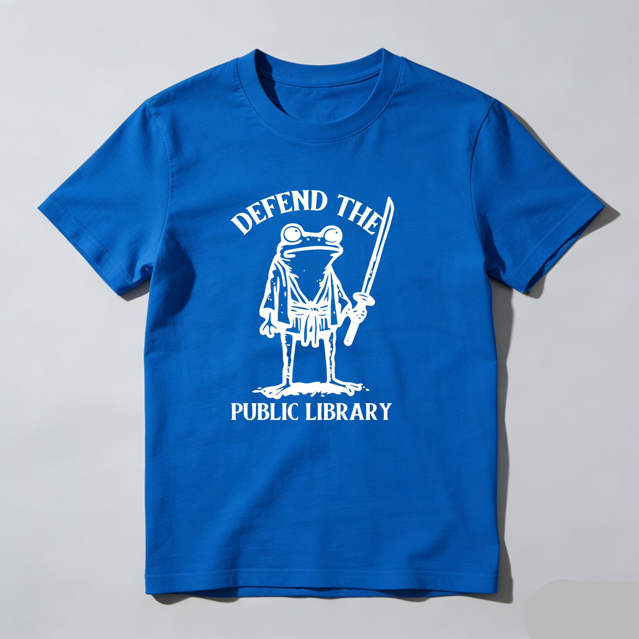 Dorawear™ Defend The Public Library Frog Samurai T Shirt