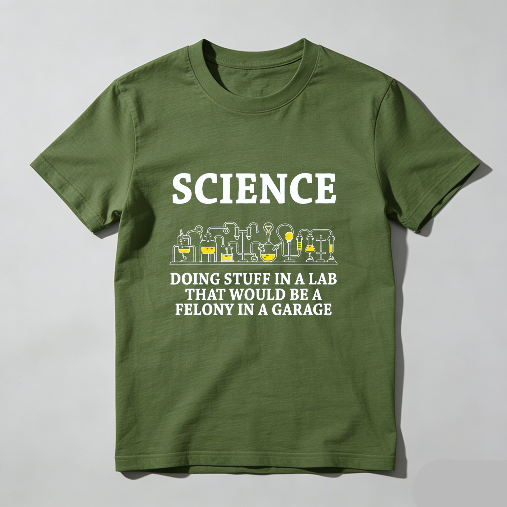 Dorawear™ Science Lab Humor Pure Cotton Short Sleeve T-Shirt-Dorawear
