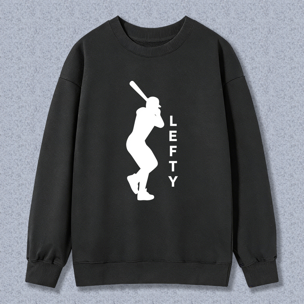 Dorawear™ Baseball Player Lefty Silhouette Unisex Classic Sweatshirt
