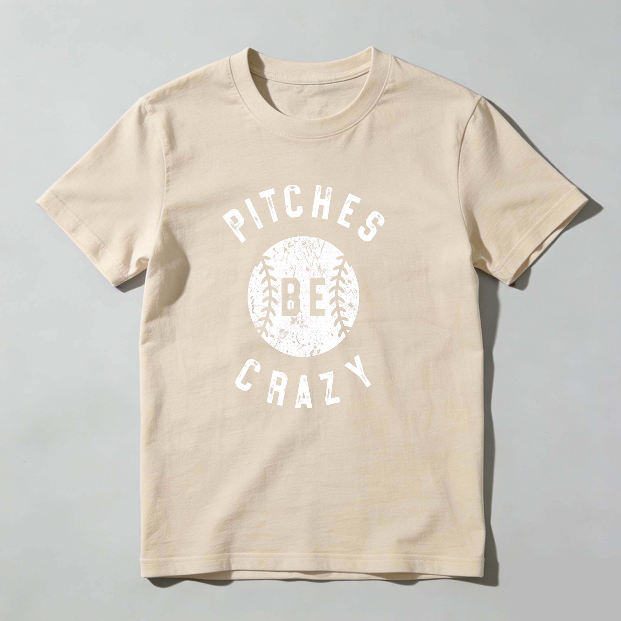 Dorawear™Pitches Be Crazy Baseball Design T Shirt