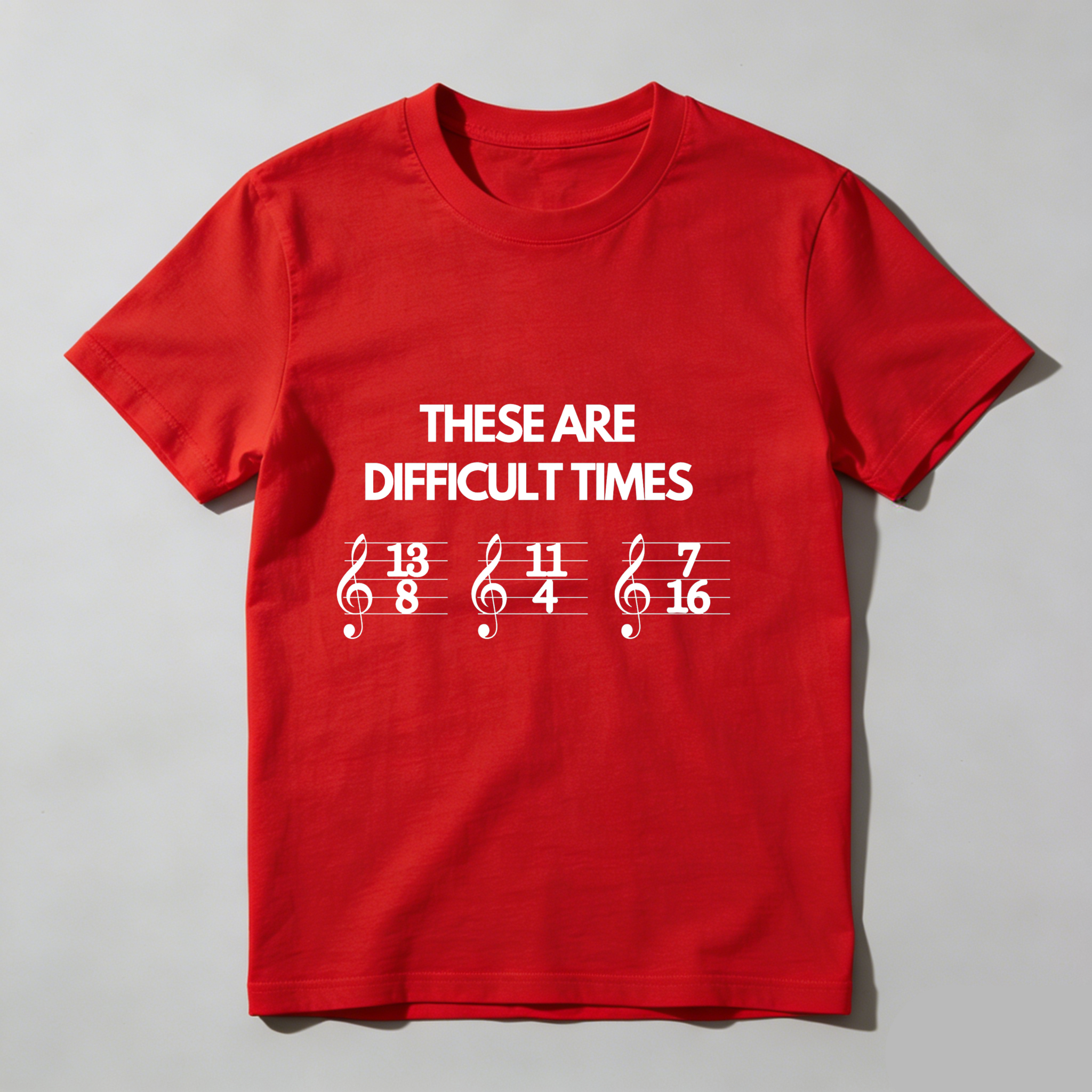 Dorawear™ These Are Difficult Times Music Notation T Shirt
