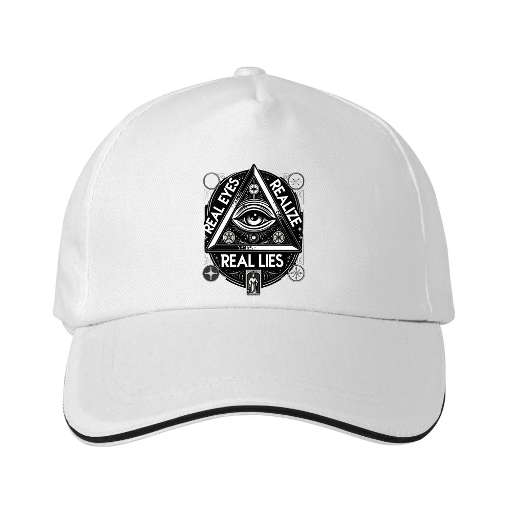 Dorawear™ Statement Graphic Cap – Real Eyes Realize Real Lies