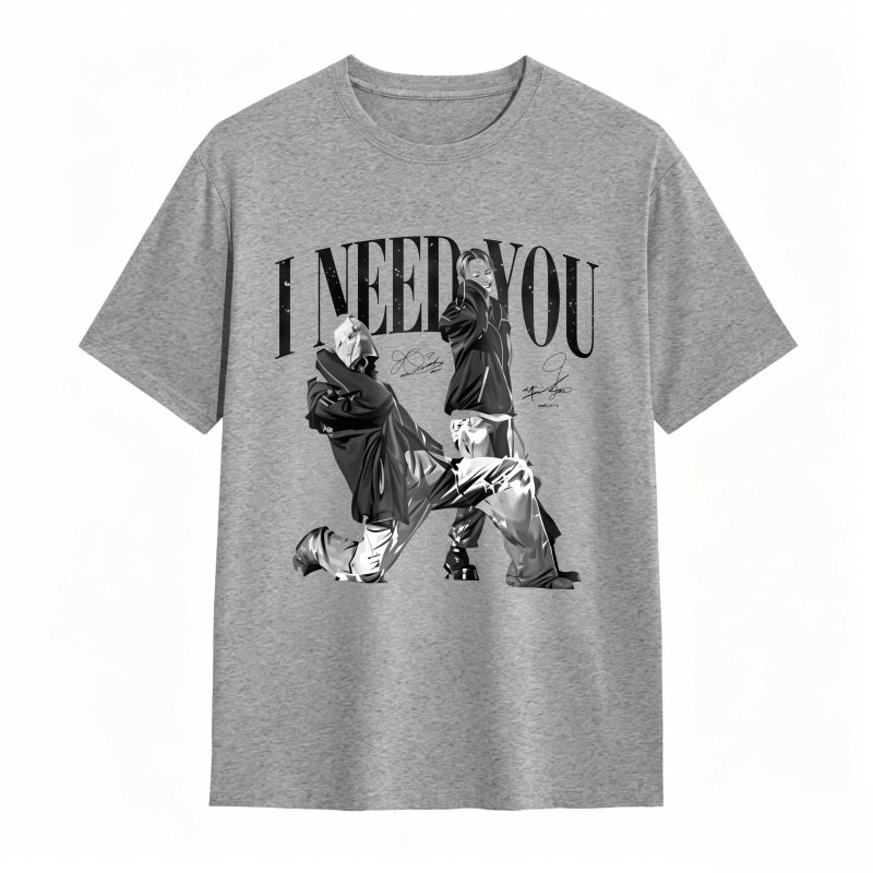 I Need You K-POP World Tour 2026 Vintage Hip Hop Graphic Tee