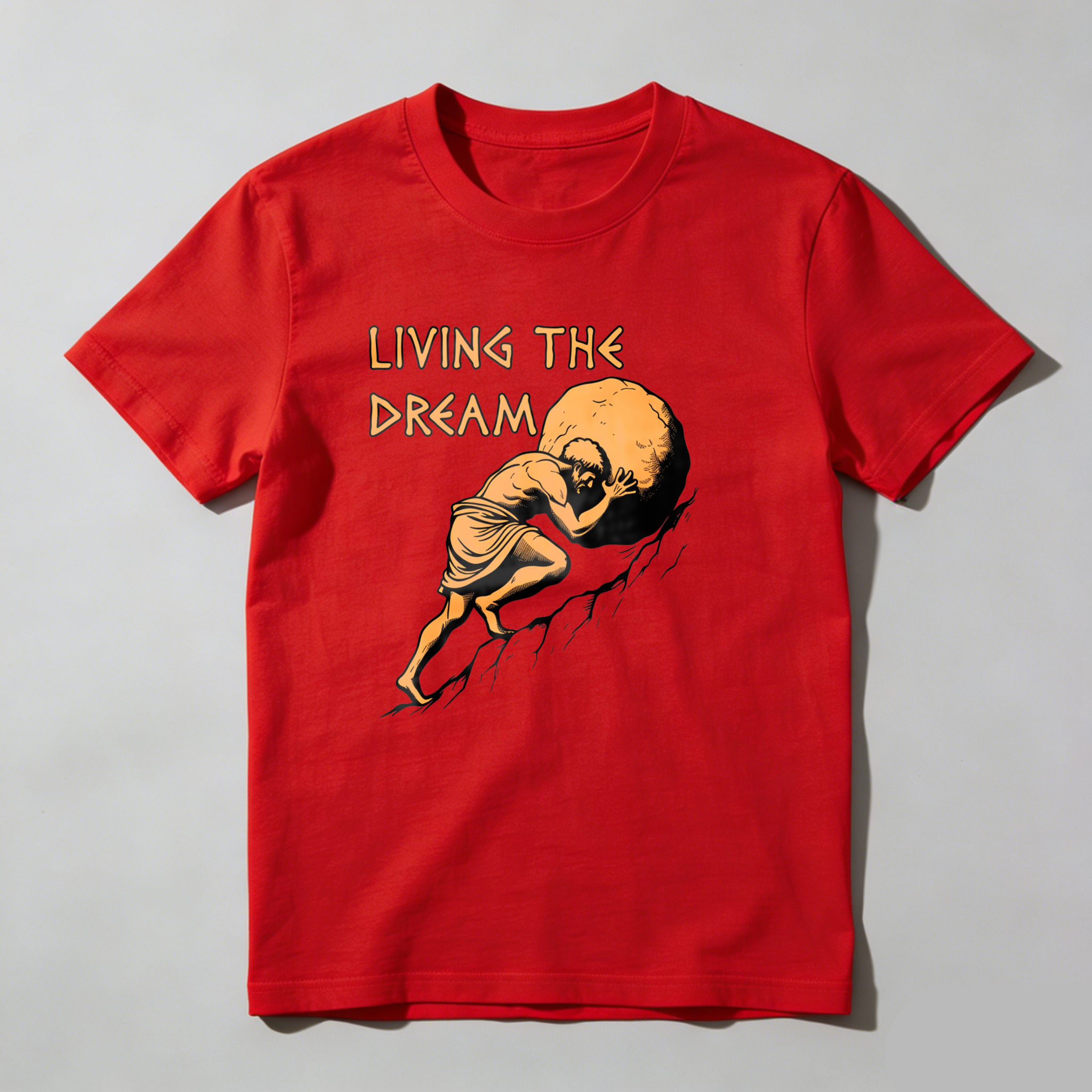 Dorawear™ Living The Dream Man Carrying Rock T Shirt