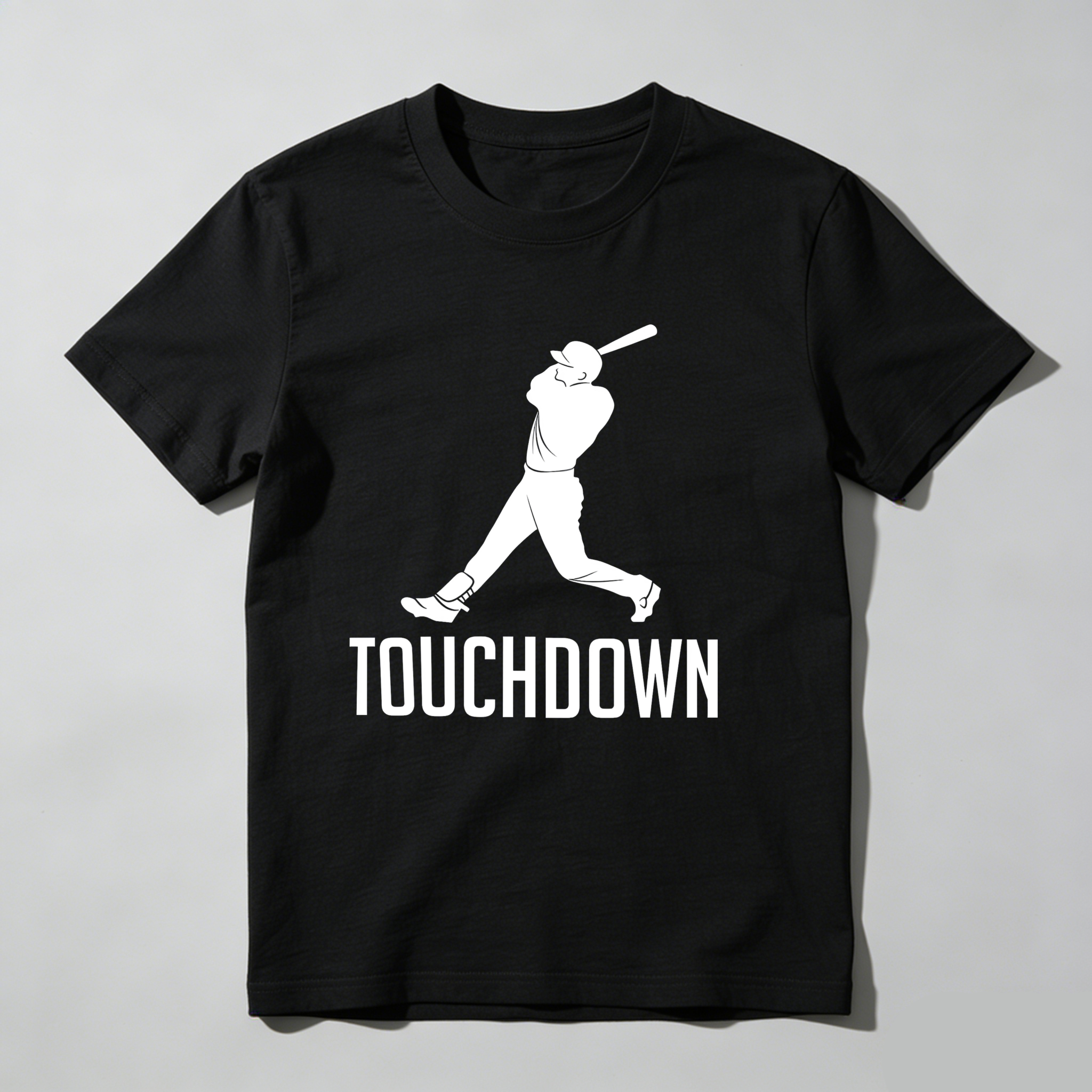 Dorawear™ Baseball Player Swinging Bat Touchdown  T Shirt