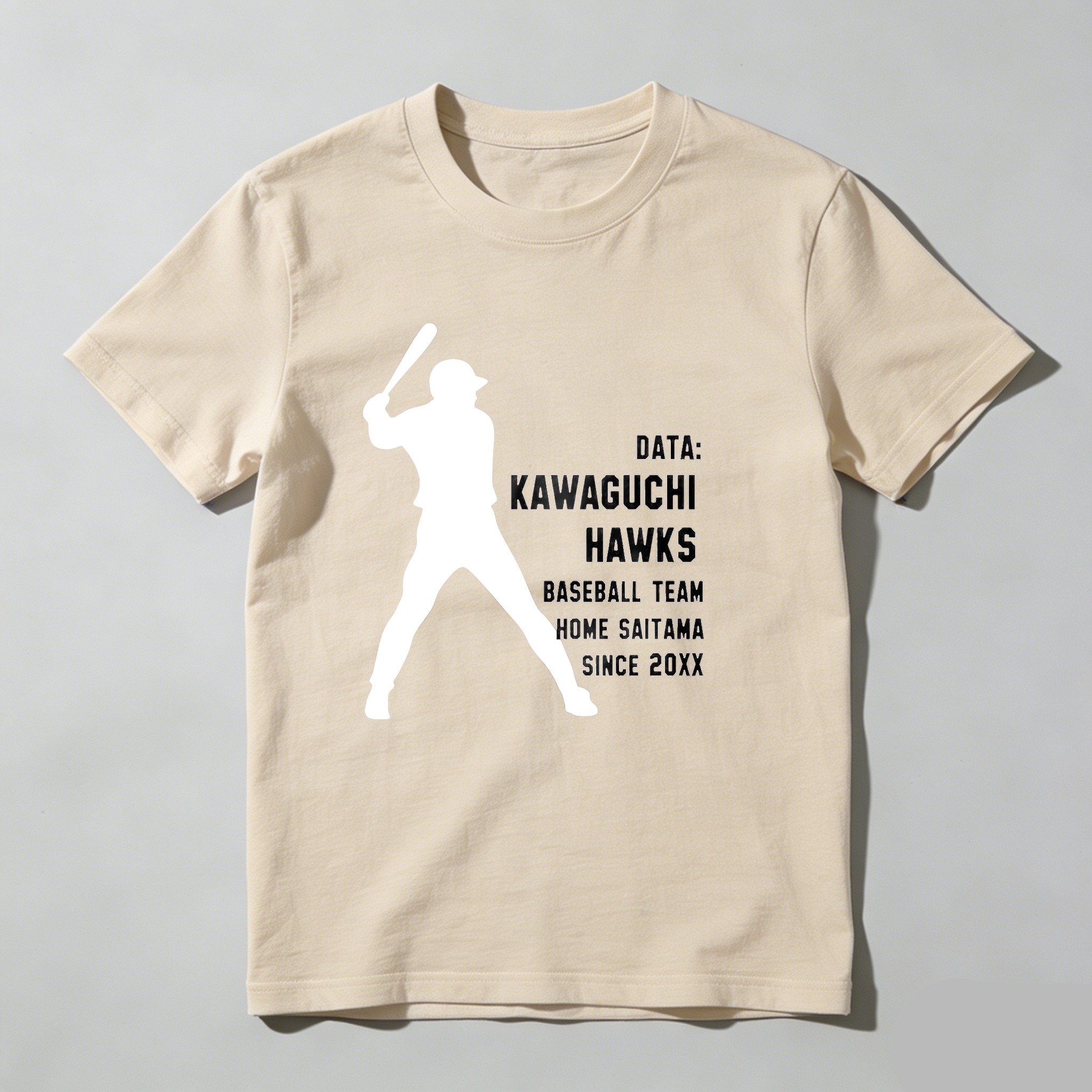 Dorawear™ Data Kawaguchi Hawks Baseball Team Home Saitama Since 20xx  T Shirt