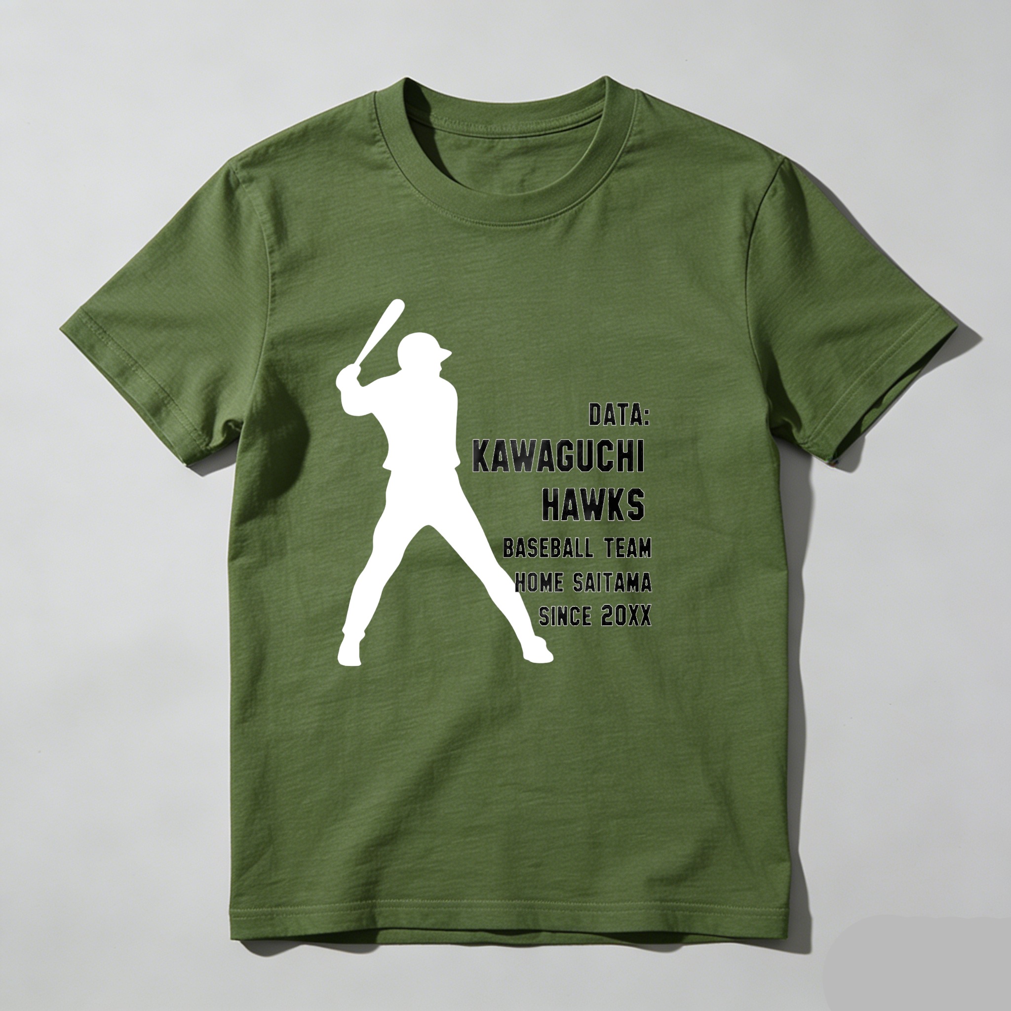 Dorawear™ Data Kawaguchi Hawks Baseball Team Home Saitama Since 20xx  T Shirt