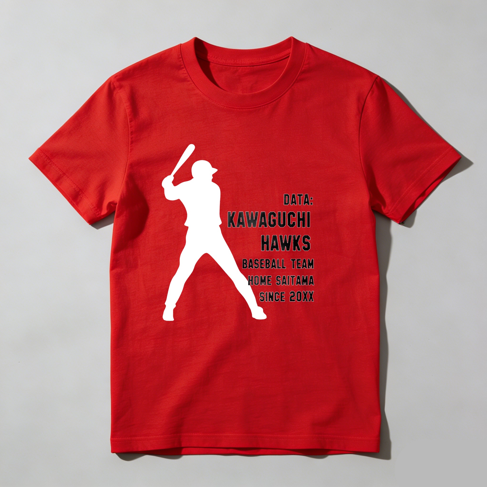 Dorawear™ Data Kawaguchi Hawks Baseball Team Home Saitama Since 20xx  T Shirt