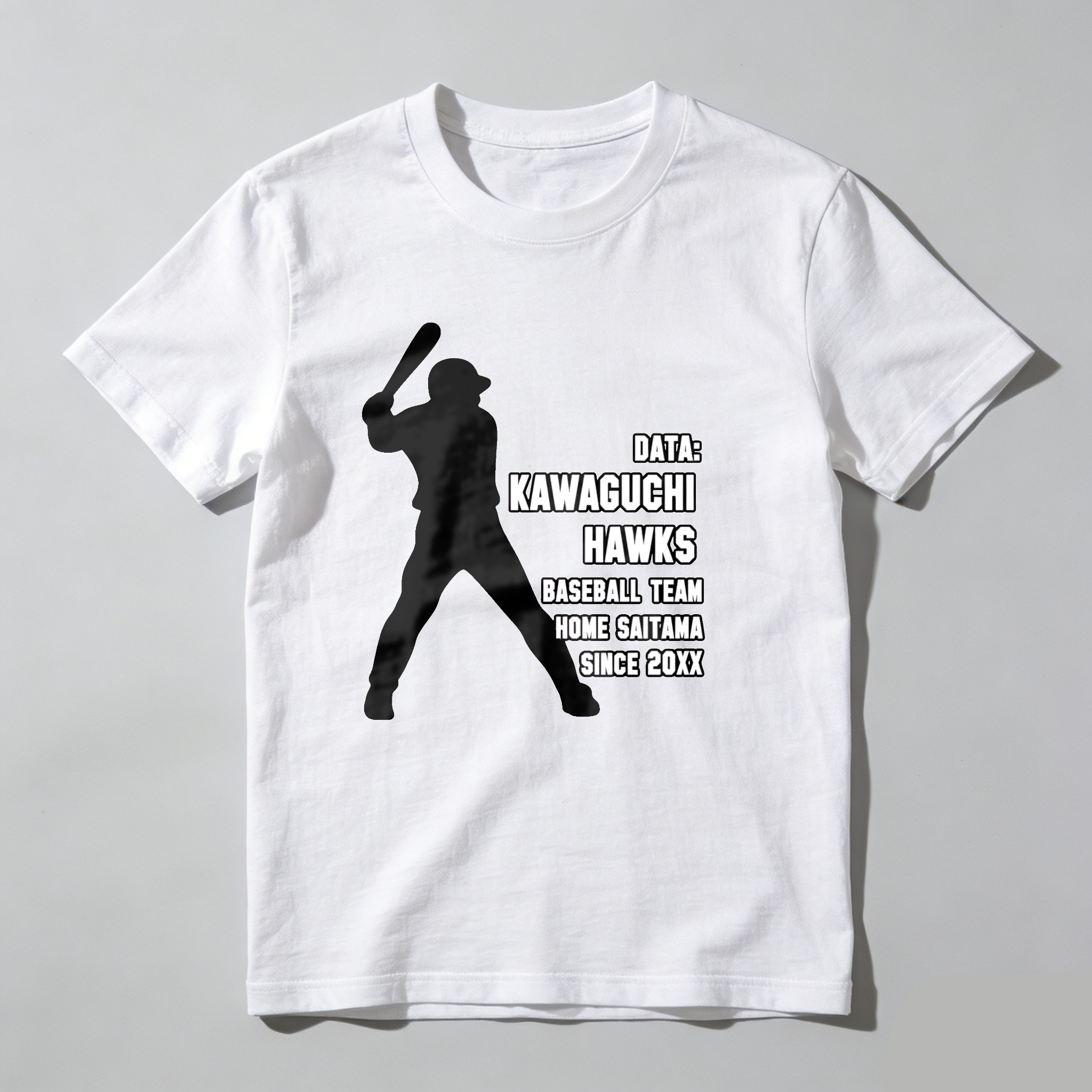 Dorawear™ Data Kawaguchi Hawks Baseball Team Home Saitama Since 20xx  T Shirt
