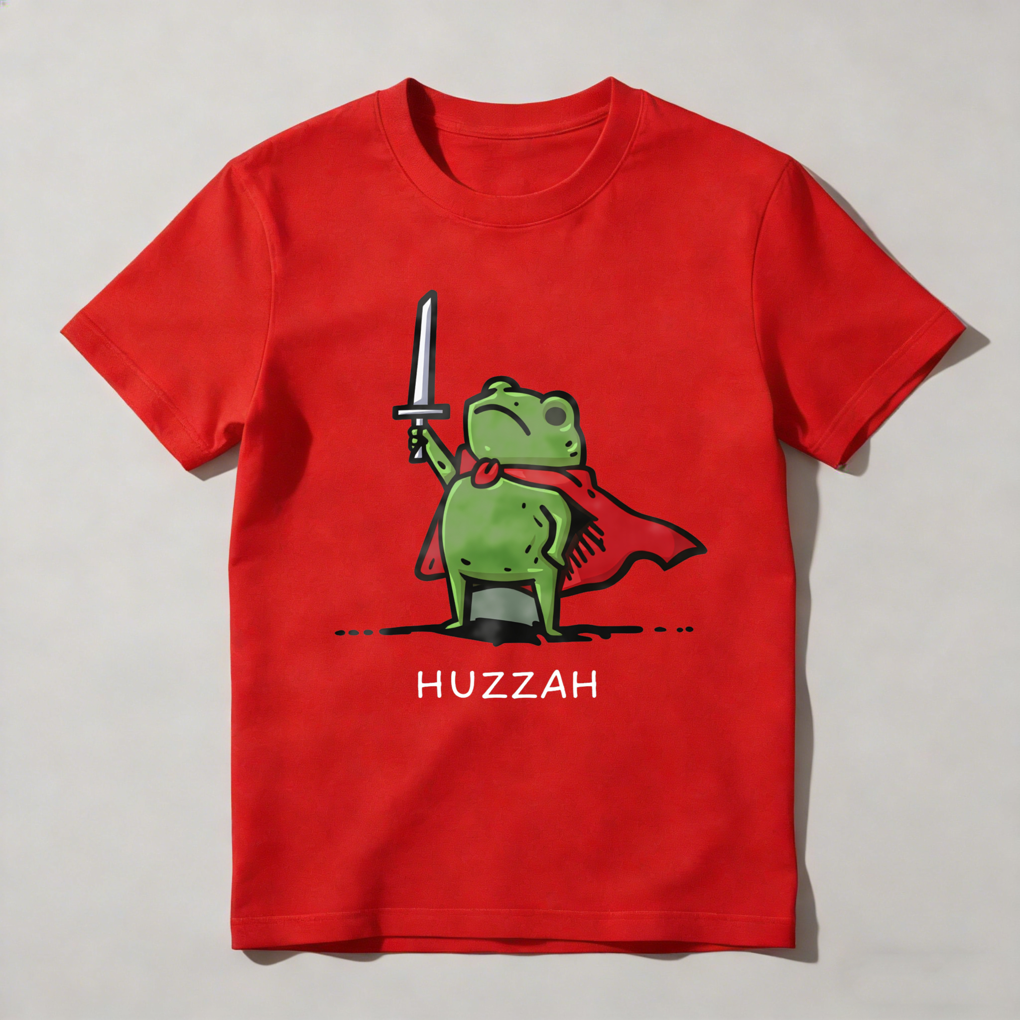 Dorawear™ Frog With Sword And Cape Huzzah T Shirt