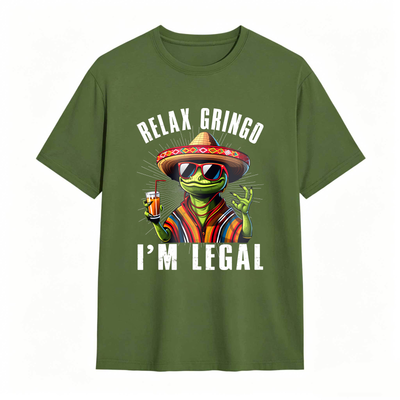 Dorawear™ Relax Gringo I M Legal Frog With Sombrero And Beer Unisex Classic T-shirt