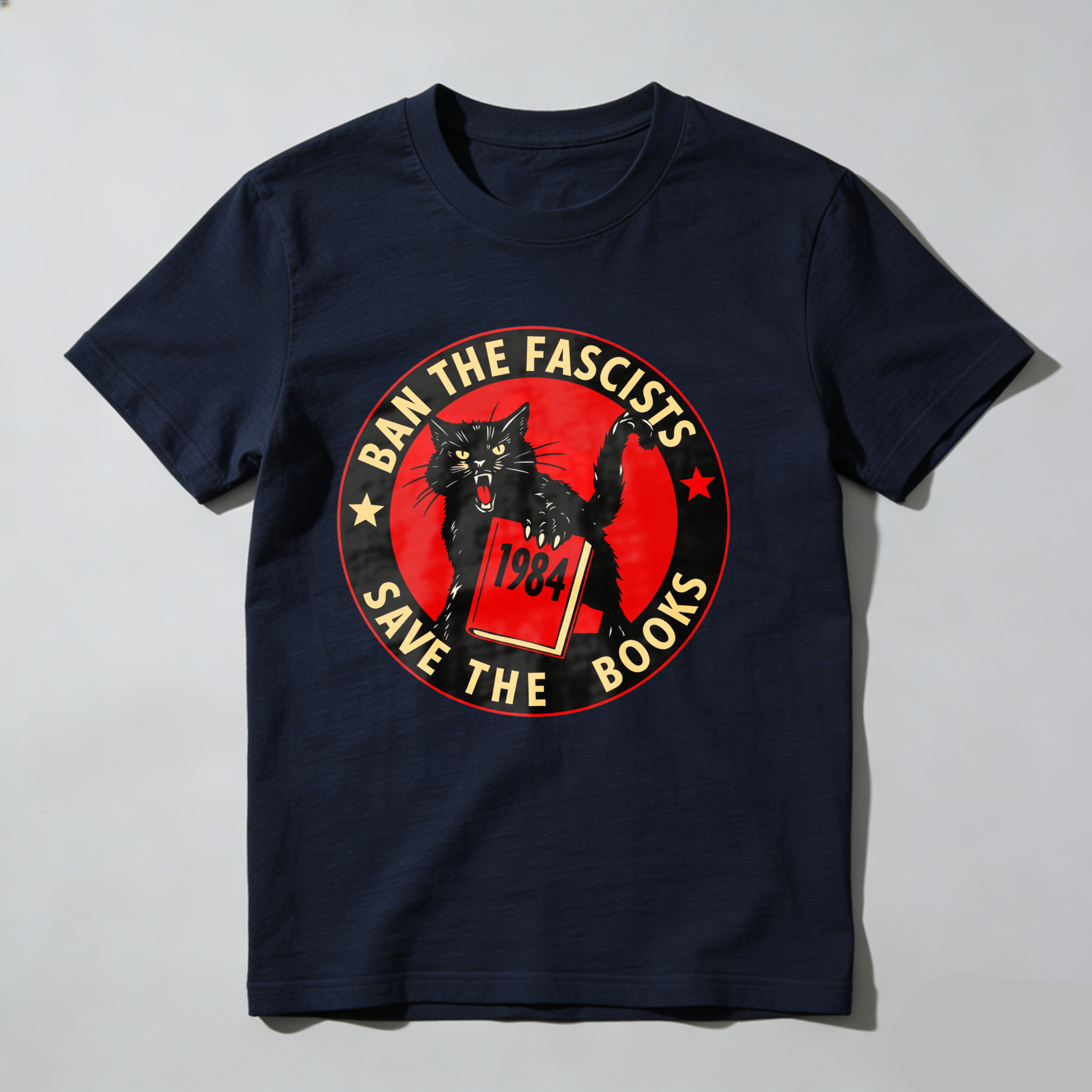 Dorawear Ban The Fascists Save The Books T Shirt
