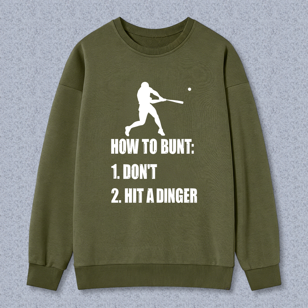 Dorawear™ Baseball Bunt Humor Graphic Unisex Classic Sweatshirt(1)