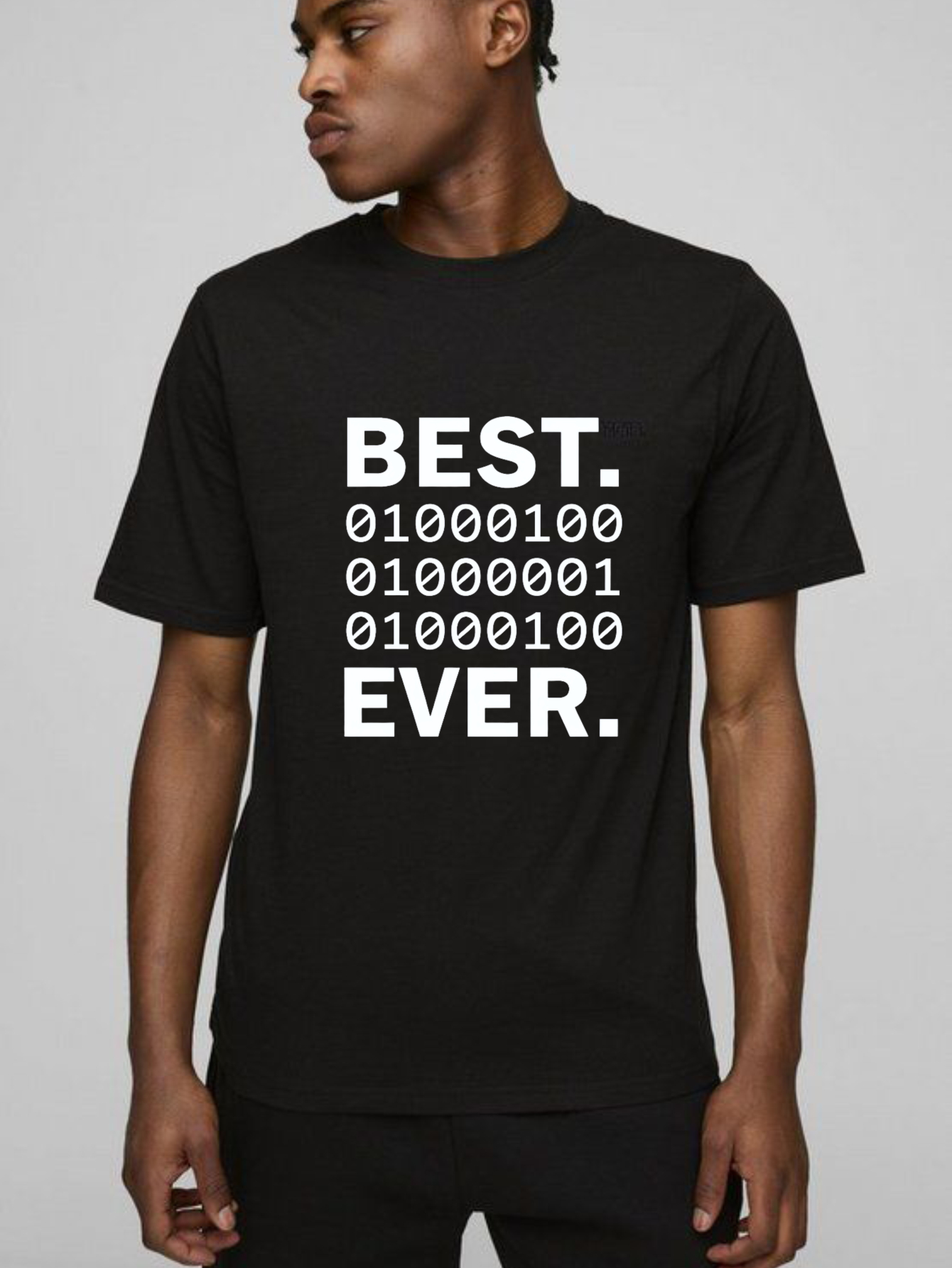 Dorawear™ Best Binary Code Ever Pure Cotton Short Sleeve T Shirt-Dorawear
