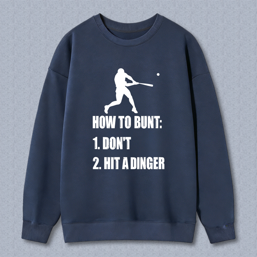 Dorawear™ Baseball Bunt Humor Graphic Unisex Classic Sweatshirt(1)