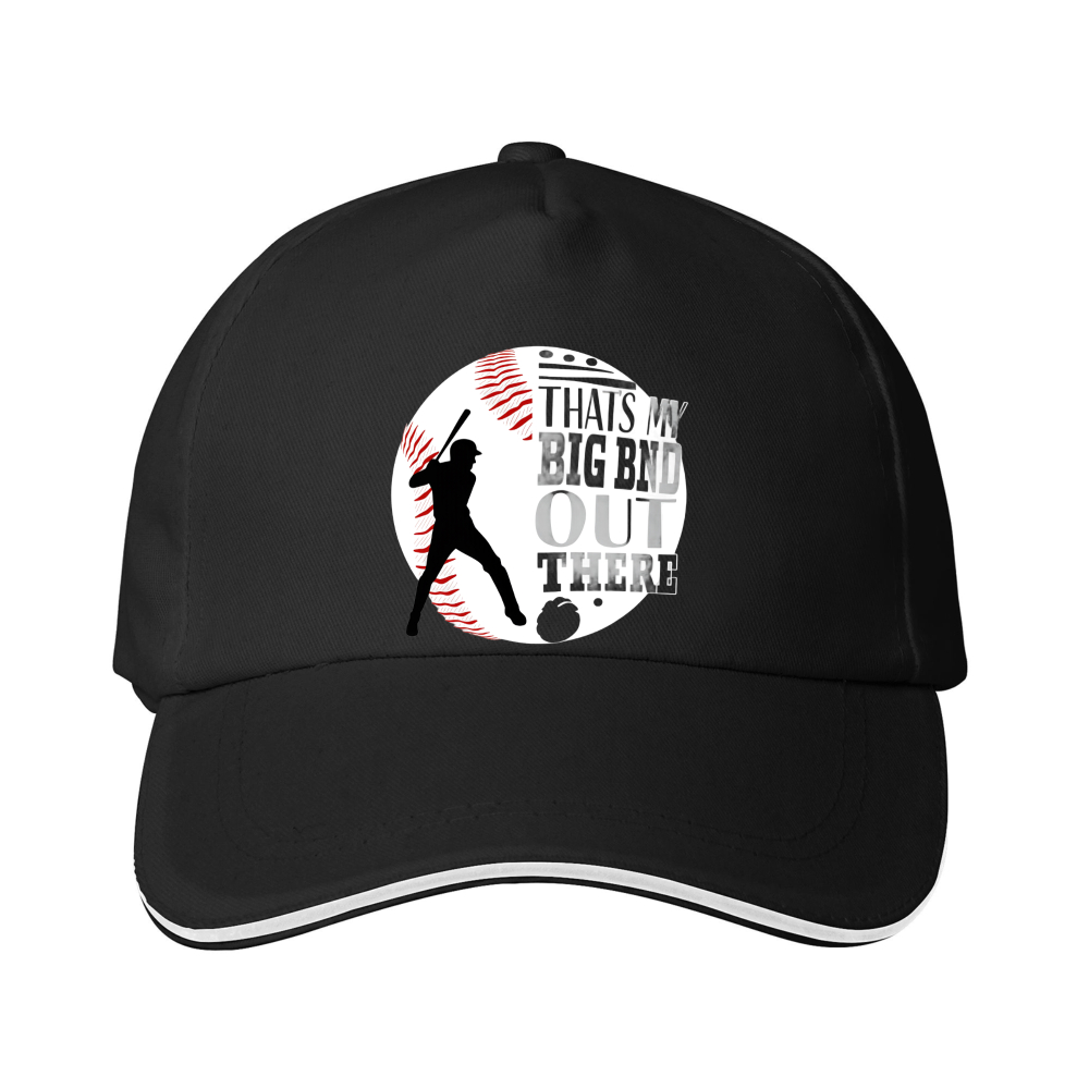 Dorawear™ Baseball Cap Baseball Player Silhouette And Text Thats My Big Bad Out There For Sports Fans