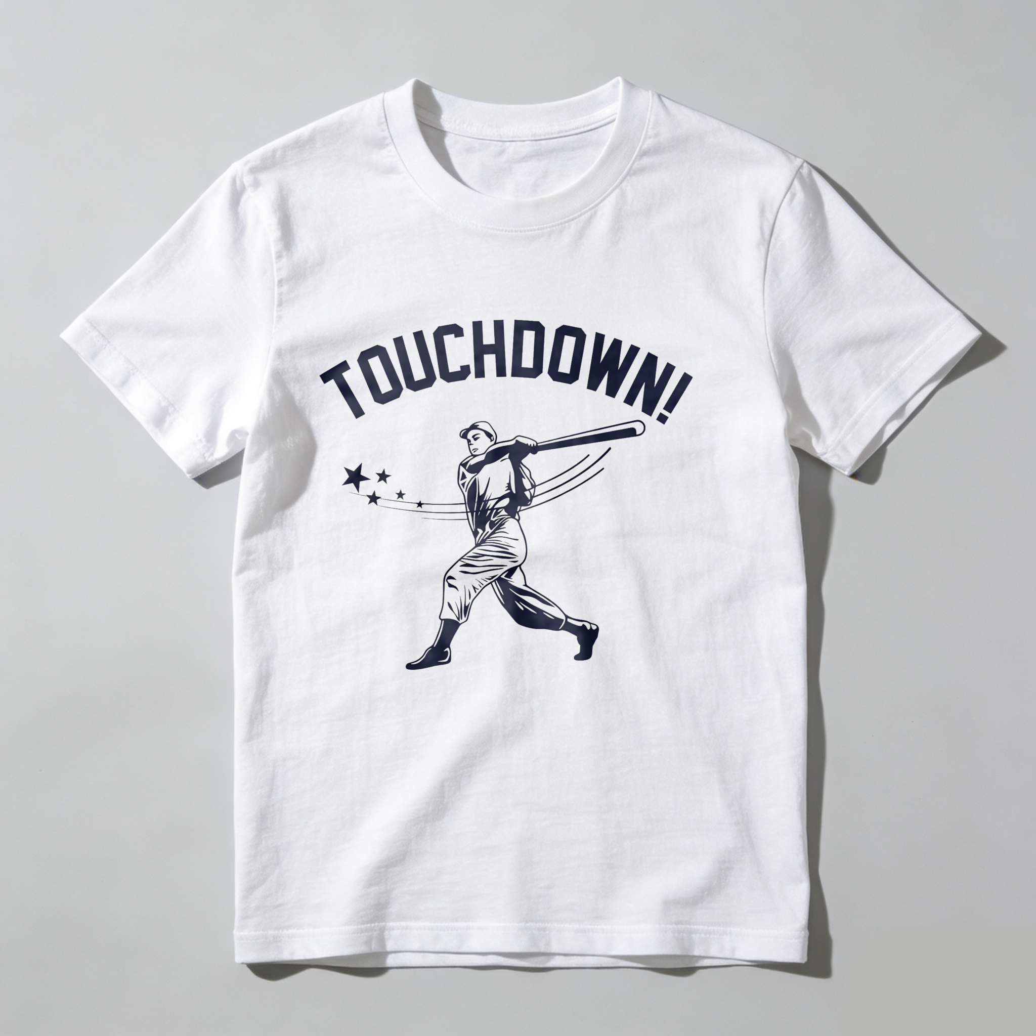 Dorawear™ Touchdown Baseball Player With Stars  T Shirt