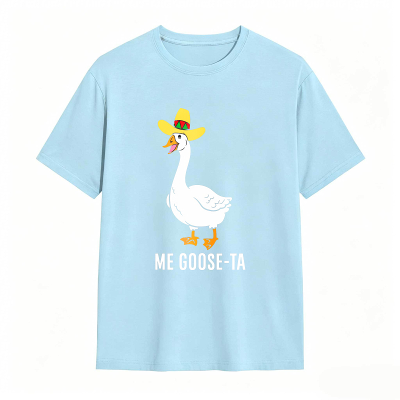 Dorawear™ Duck Wearing Sombrero With Me Goose Ta Text Unisex Classic T-shirt