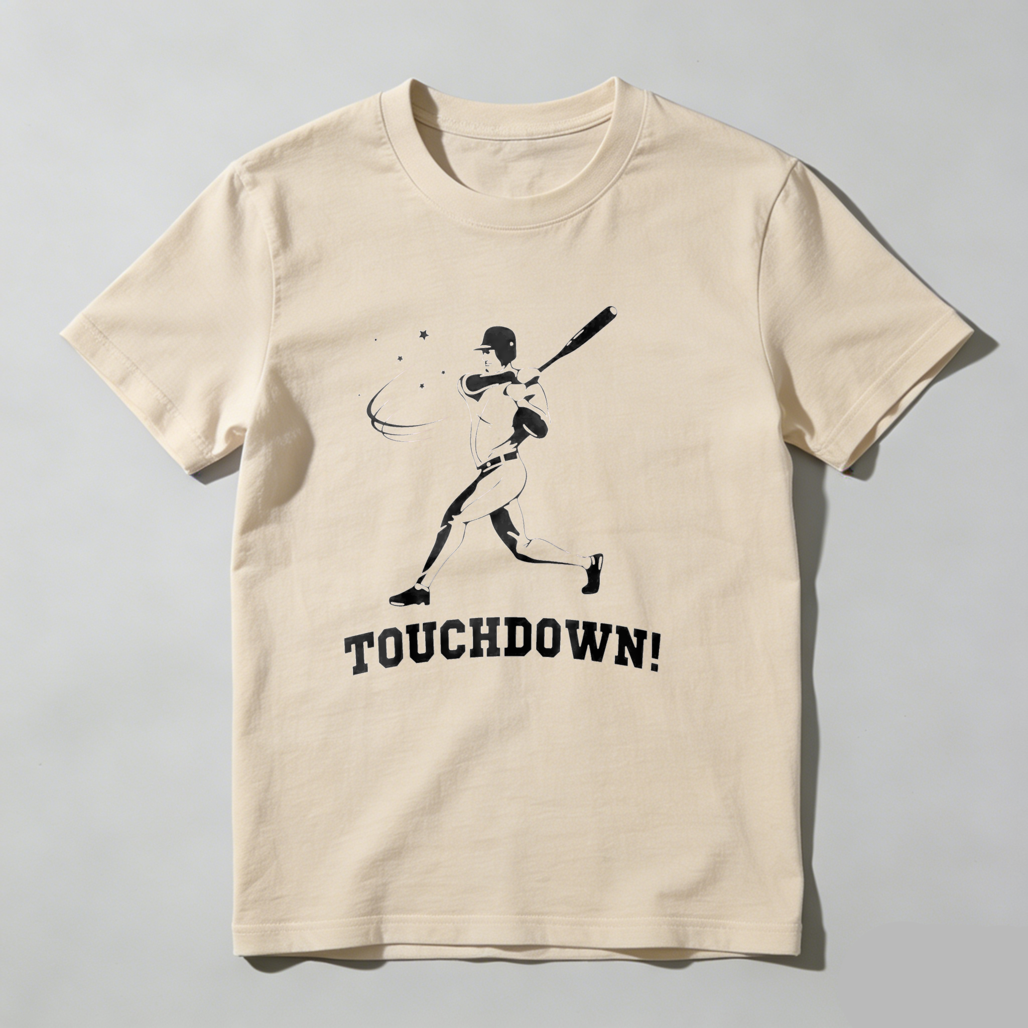Dorawear™ Baseball Player Batting Touchdown Graphic T-Shirt