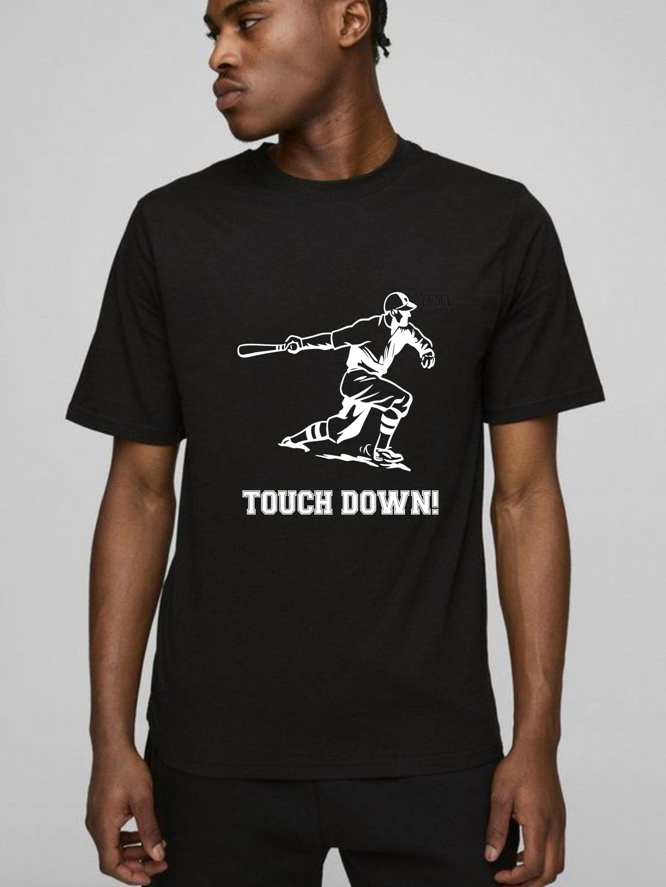 Dorawear™ Baseball Player Swinging Bat Touch Down  T Shirt