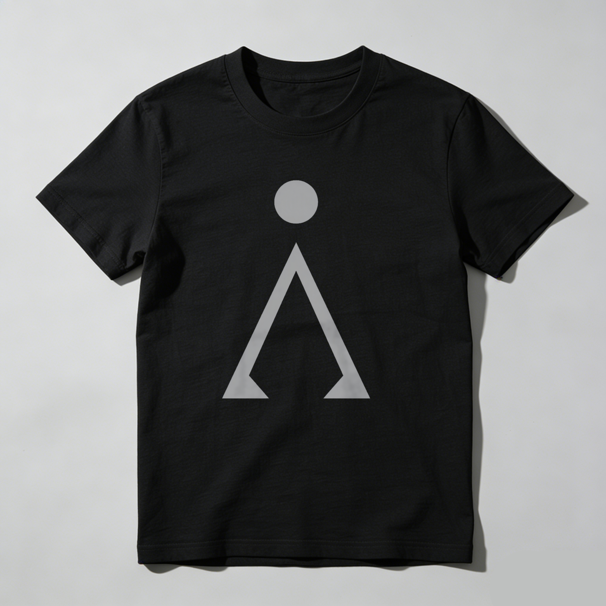 Dorawear™ Gray Circle Above Triangle Shape T Shirt