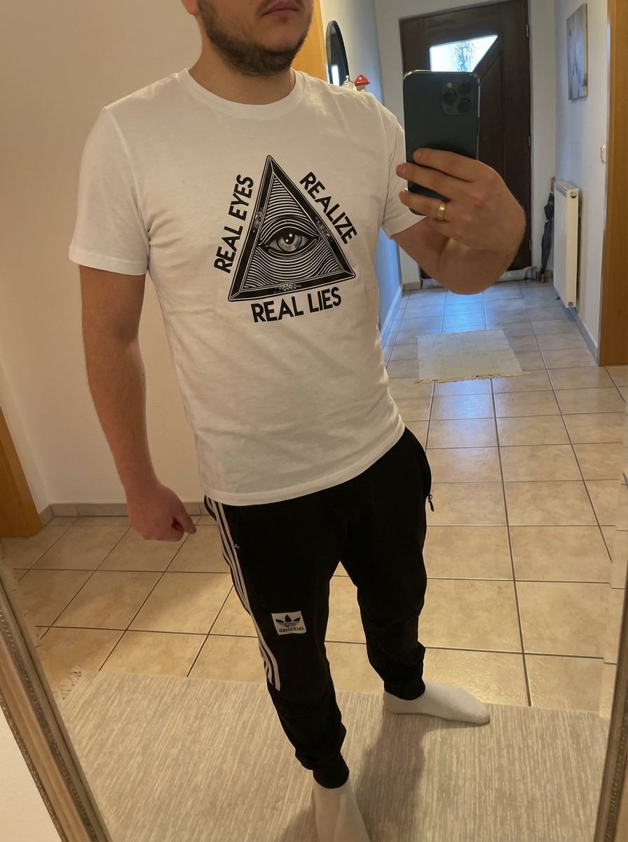 Dorawear™ Real Eyes Realize Real Lies Pyramid Eye T Shirt