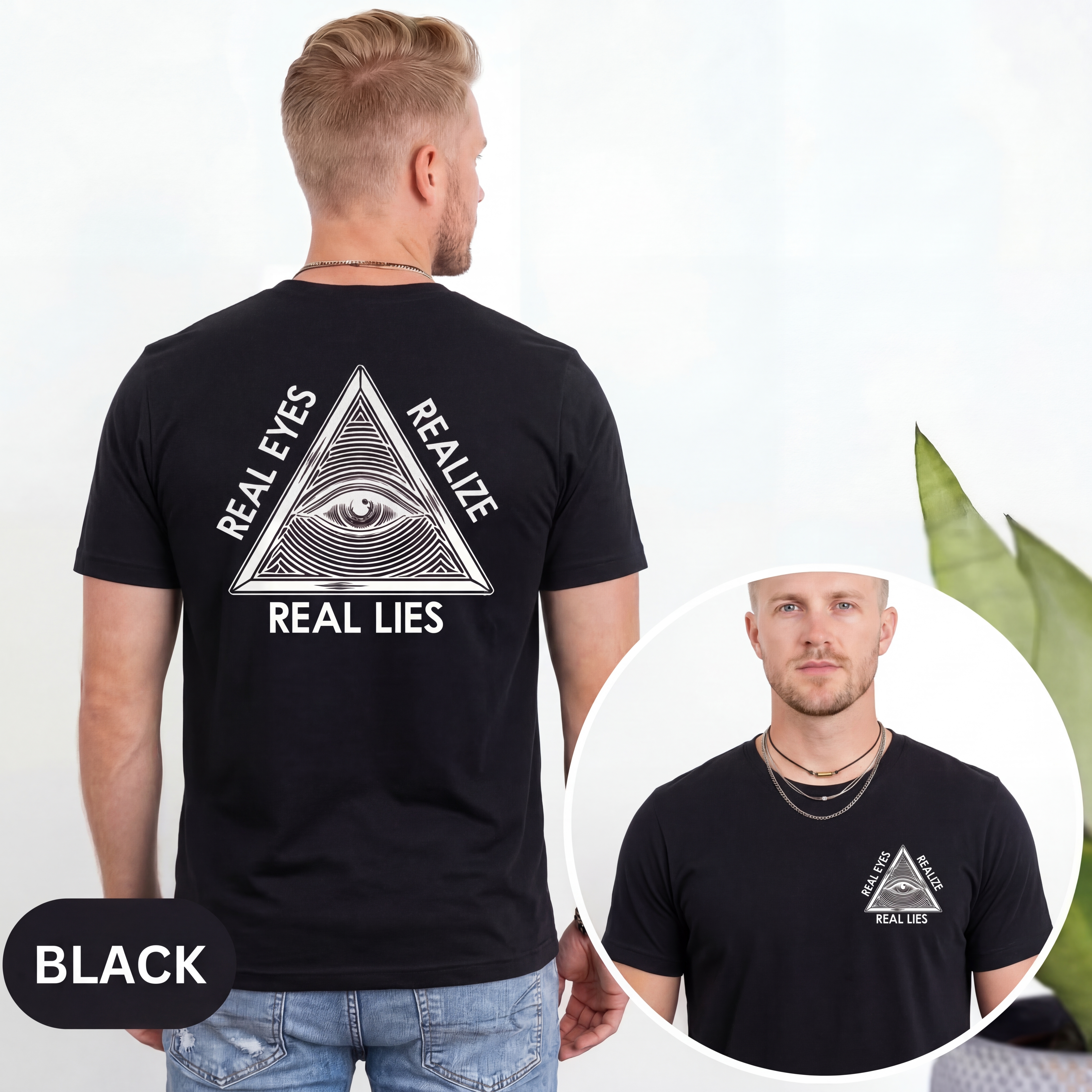 Dorawear™ Real Eyes Realize Real Lies Pyramid Eye T Shirt