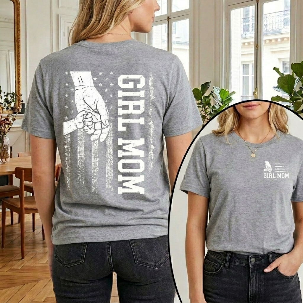  Dorawear™ GIRL MOM T Shirt 100% cotton