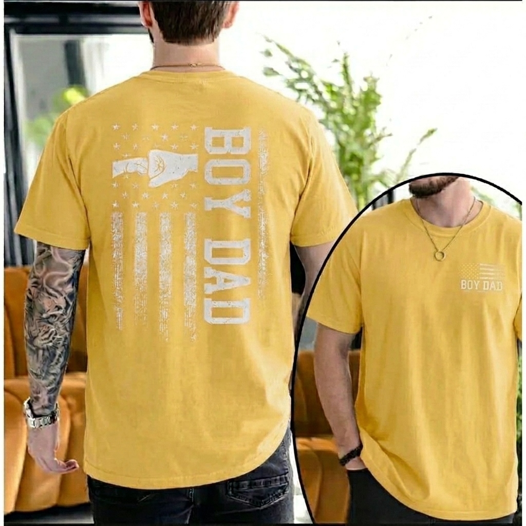  Dorawear™ BOY DAD T Shirt 100% cotton