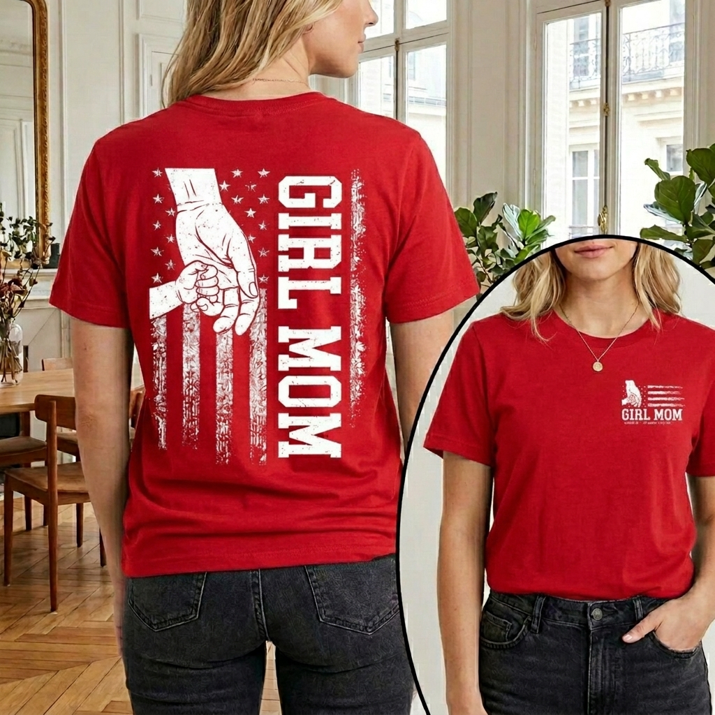  Dorawear™ GIRL MOM T Shirt 100% cotton