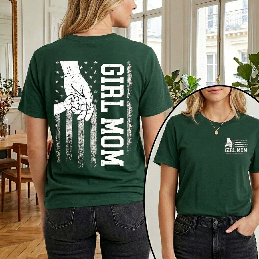  Dorawear™ GIRL MOM T Shirt 100% cotton