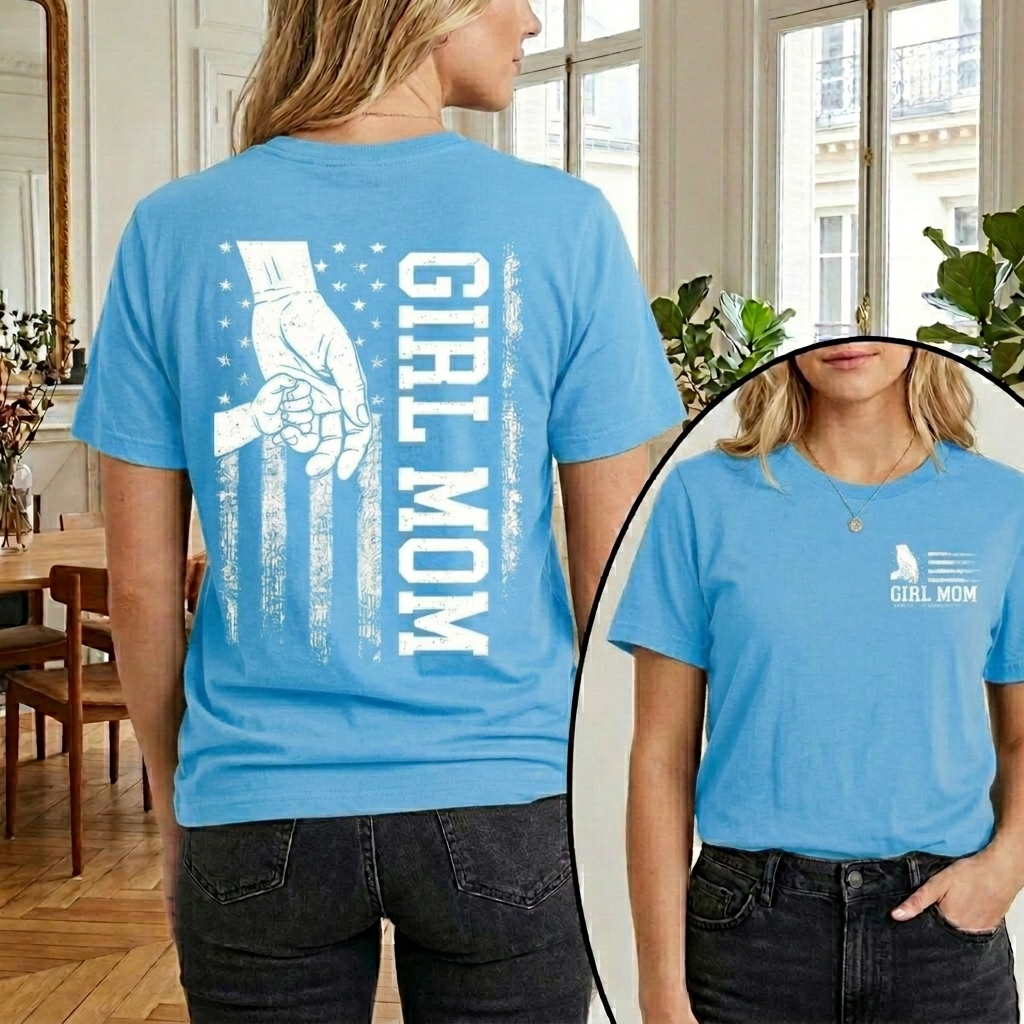  Dorawear™ GIRL MOM T Shirt 100% cotton