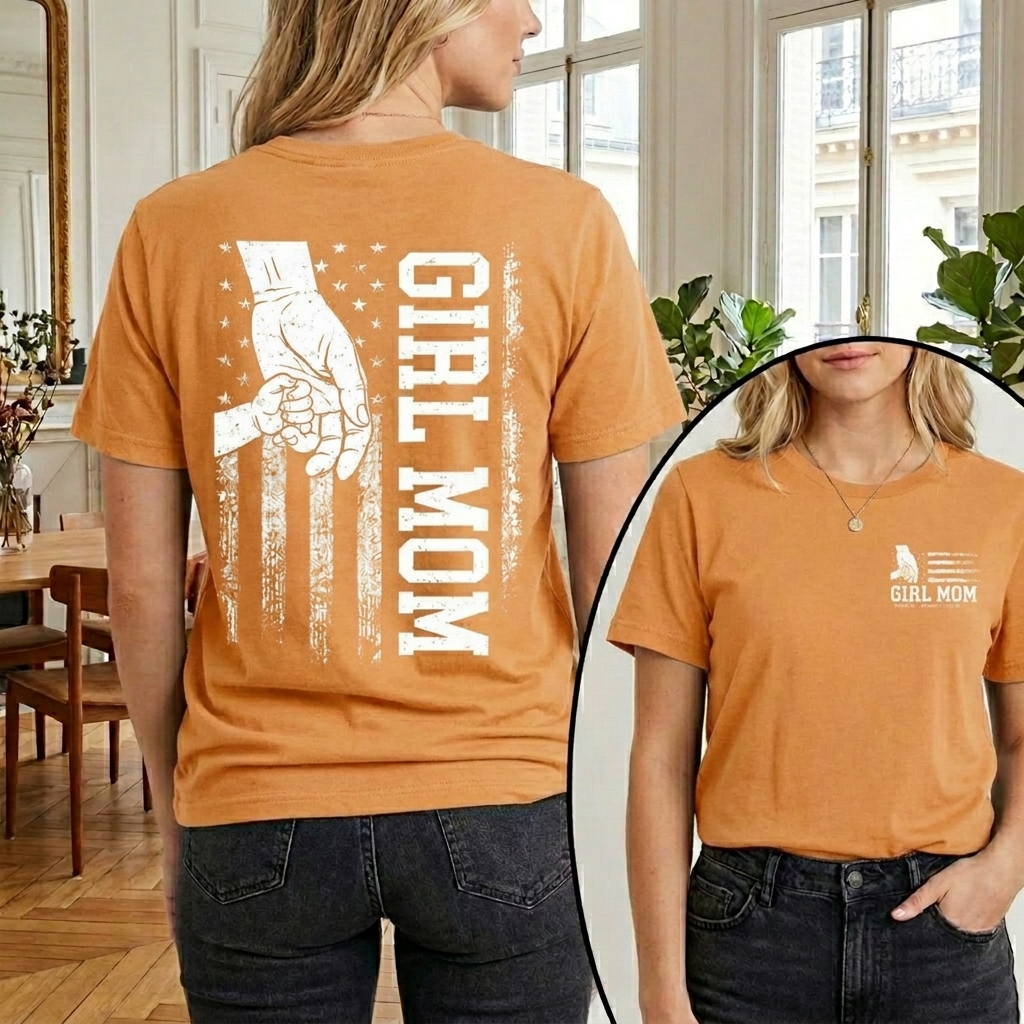  Dorawear™ GIRL MOM T Shirt 100% cotton