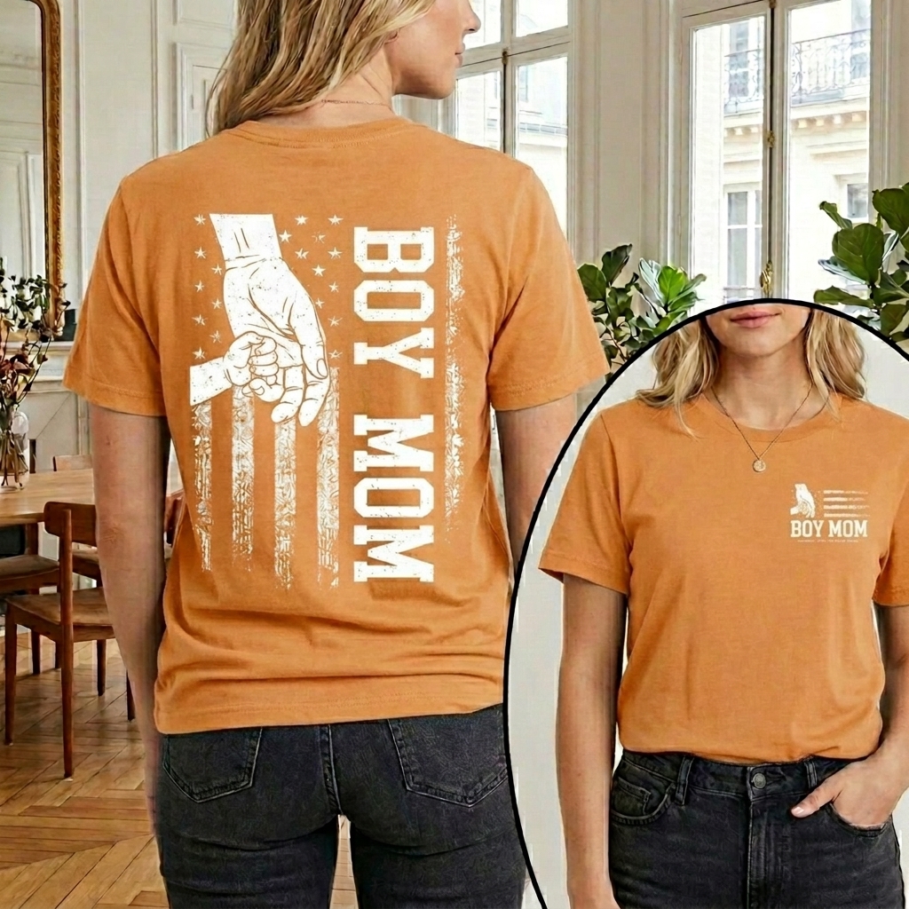 Dorawear™ BOY MOM T Shirt 100% cotton