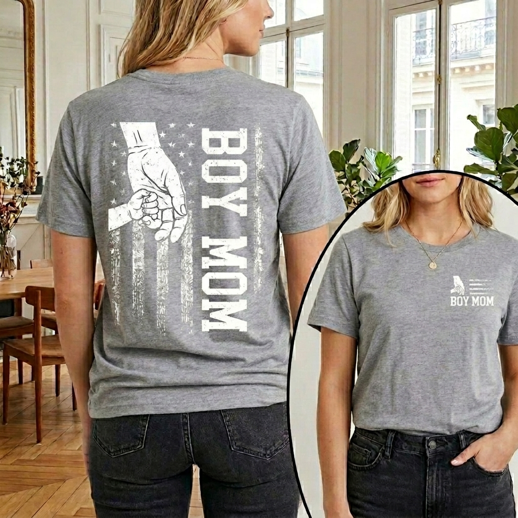 Dorawear™ BOY MOM T Shirt 100% cotton