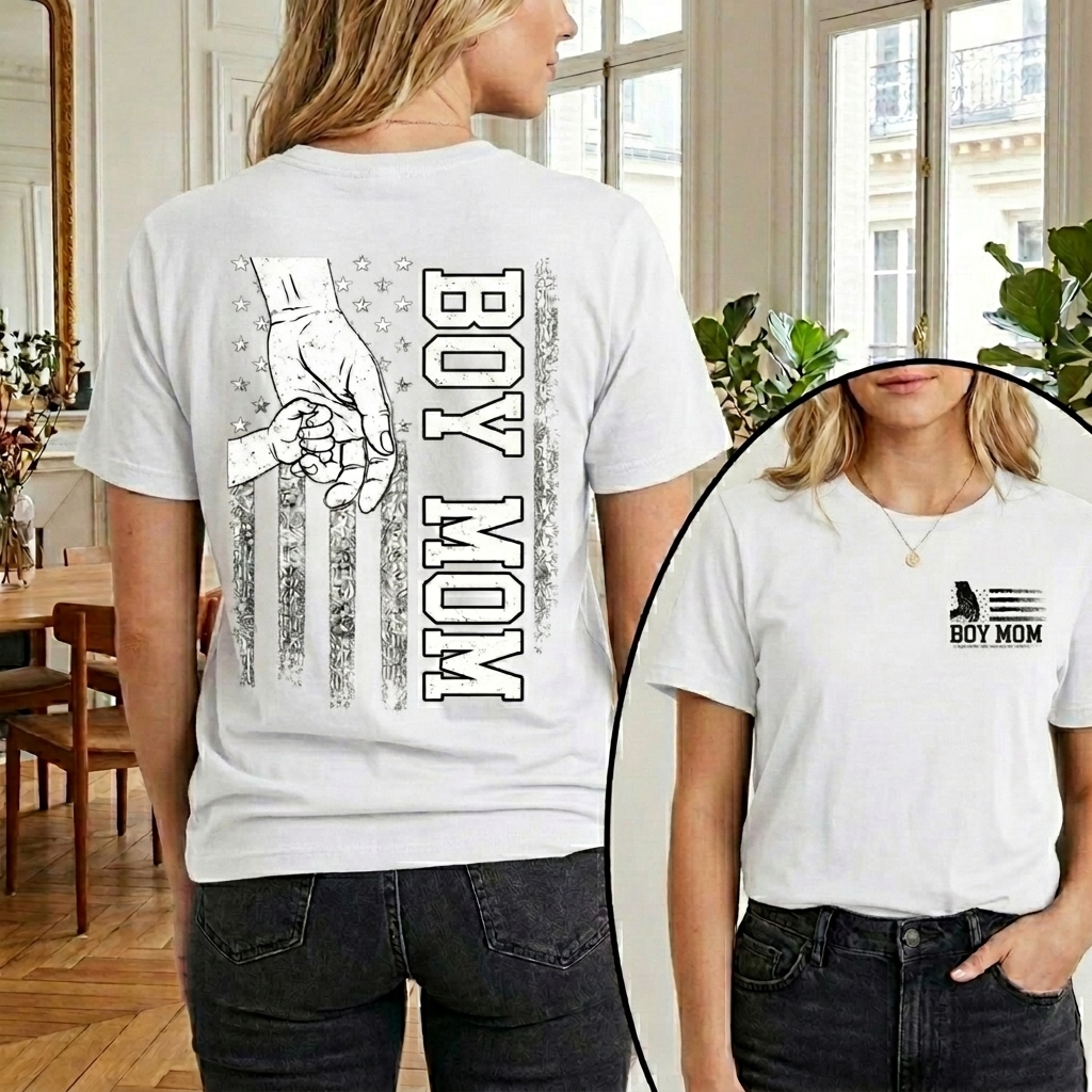 Dorawear™ BOY MOM T Shirt 100% cotton